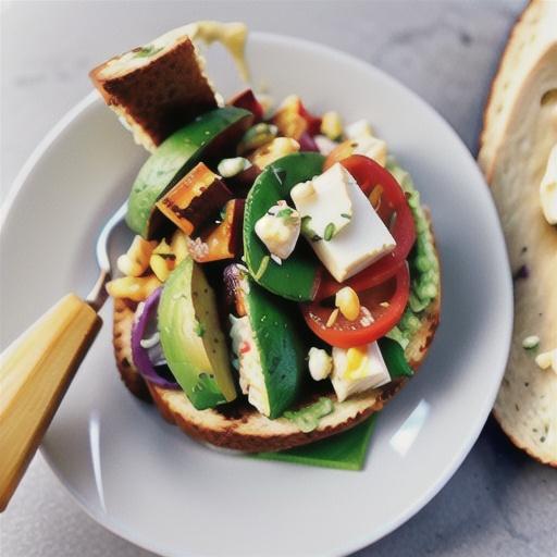 Avocado & feta smash on toasted rye