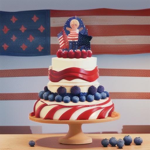 All-American Flag Cake