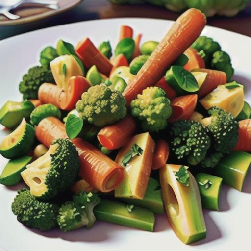Steamed Broccoli and Carrots with Lemon