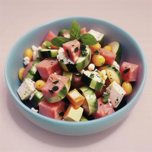 Watermelon & feta salad