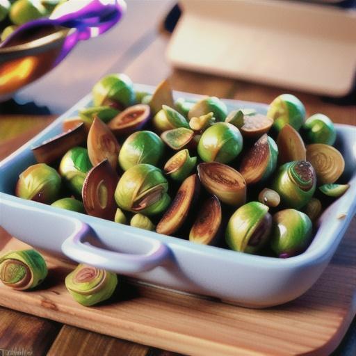 Caramelized Brussels Sprouts with Pistachios