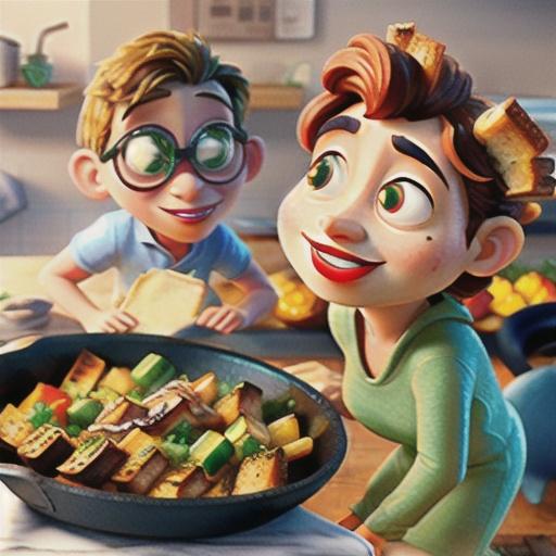 Roast Chicken with Croutons and Onions