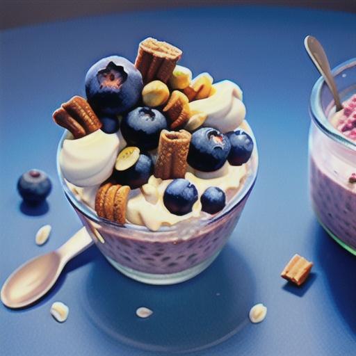 Blueberry-Cinnamon Overnight Oats with Greek Yogurt