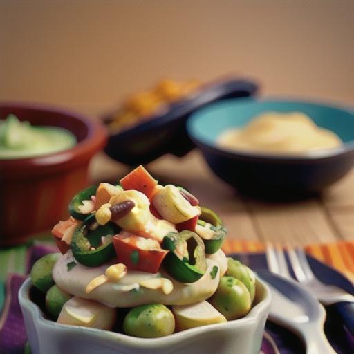 Mashed Potatoes with Mexican Chili-Cheese Topper