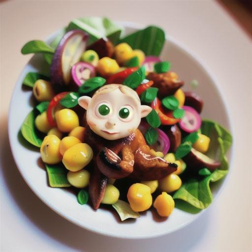 Spiced lamb with chickpea, orange and herb salad