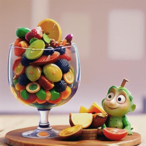 Cointreau berry salad