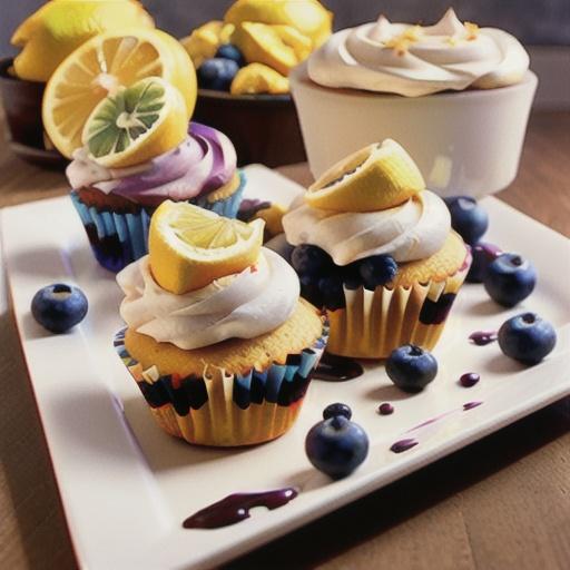 Lemon-Blueberry Cupcakes with Cake Mix