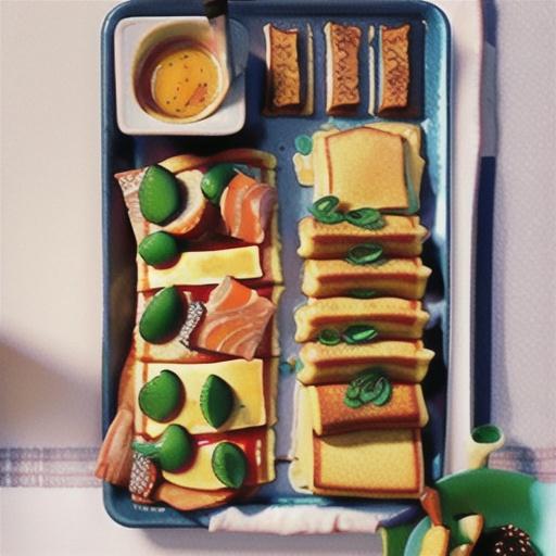 Smoked salmon tray bake pancake recipe