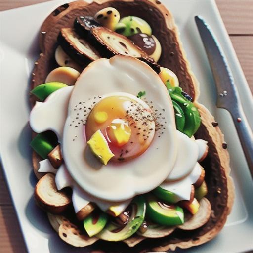 Mushroom Toast with Fried Egg