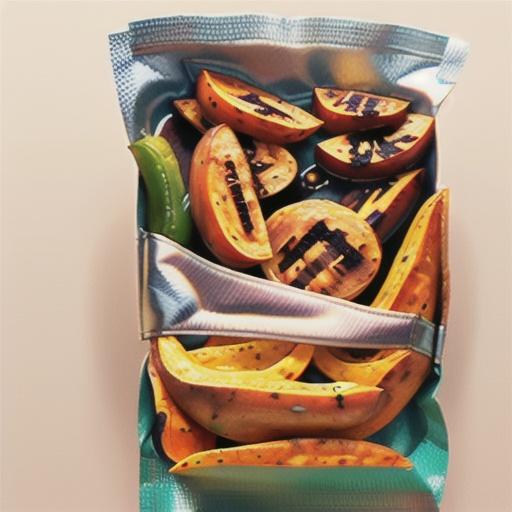 Grilled Sweet Potato and Pepper Foil Pack