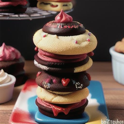 Red Velvet Whoopie Pie Cookies