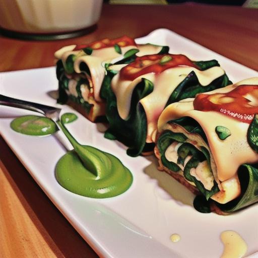 Spinach Lasagna Rolls