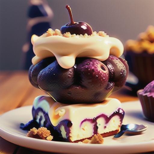 Saskatoon Berry Cream Cheese Crumb Cake