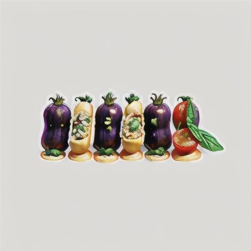 Baked eggplant, tomato and ricotta