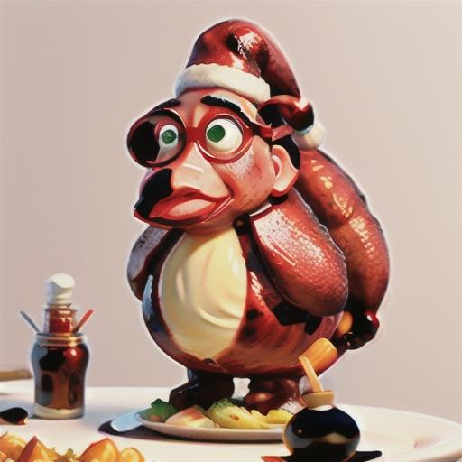 Roast pork shoulder with cherry and balsamic sauce