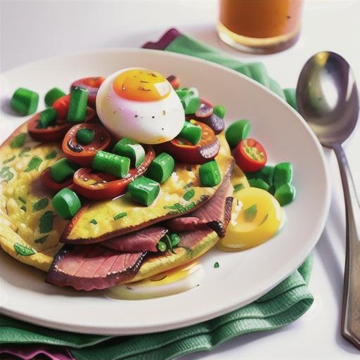Quick and Easy Corned Beef Omelet