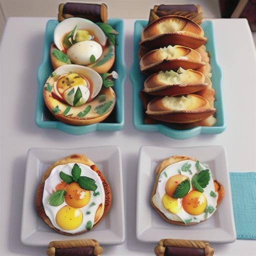 Arabian buttered eggs with mint and lemon