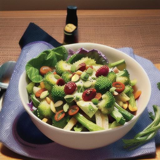 Cabbage and Broccoli Slaw with Vinegar Dressing