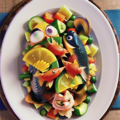Ratatouille with fish
