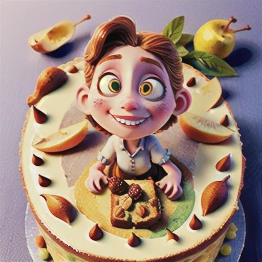 Ricotta and pear torta