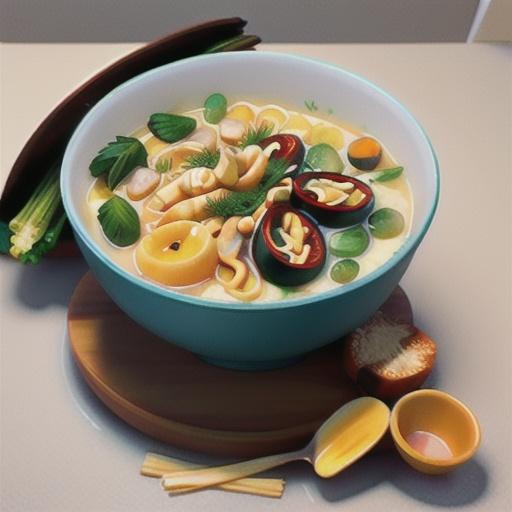 Creamy Chicken Ramen Soup with Dill