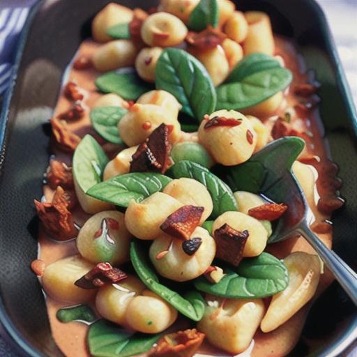 Cauliflower Gnocchi with Creamy Sun-Dried Tomato Sauce