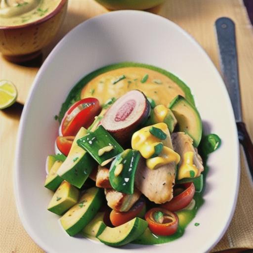 Gluten-Free Spice-Dusted Chicken with Creamy Avocado Sauce