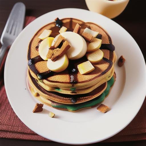 Apple and cinnamon pancakes