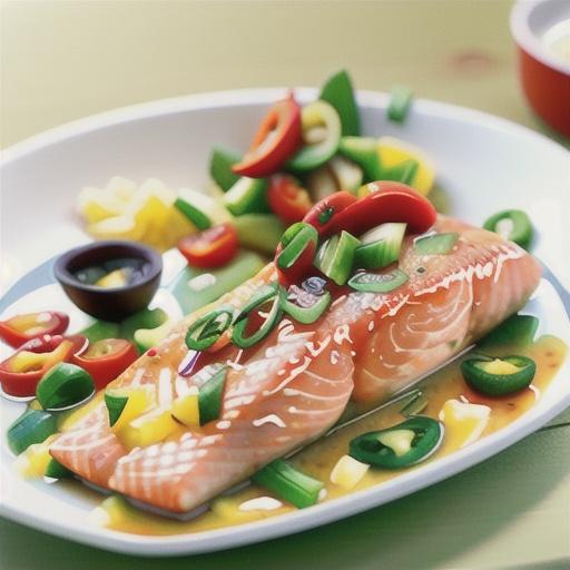 Steamed sweet chilli fish