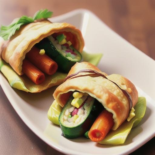 Curried vegetable rolls