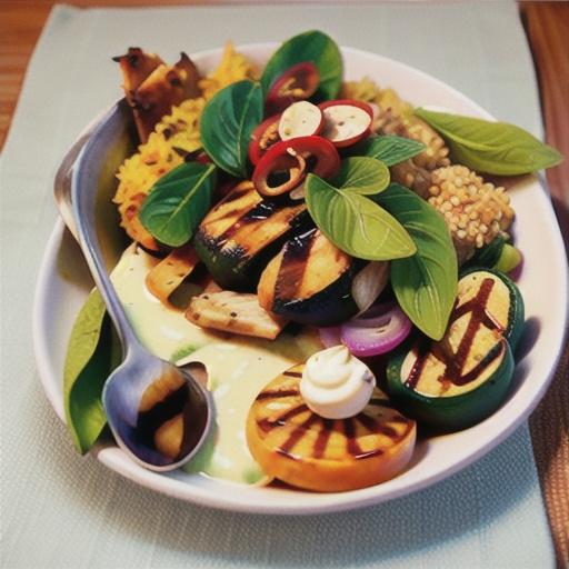 Grilled chicken with sumac