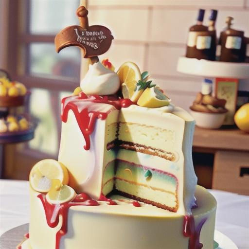 Lemon Velvet Cream Cake