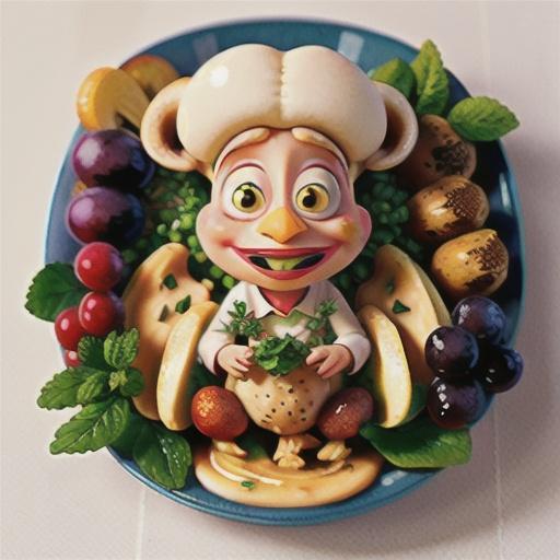 Chicken with Red Grapes And Mushrooms