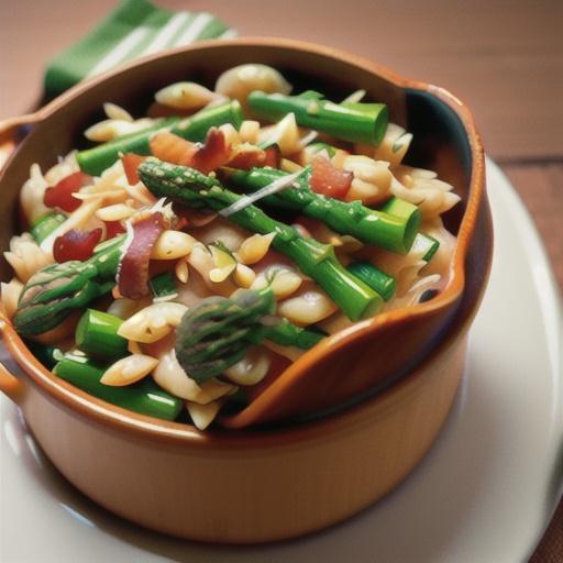 Orzo with Bacon and Asparagus