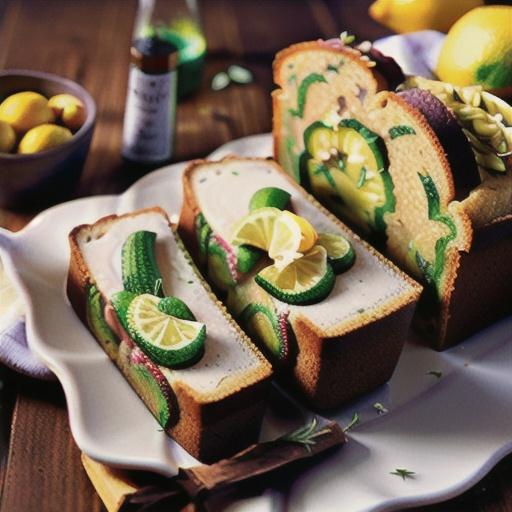 Lemon Rosemary Zucchini Bread