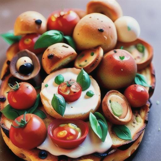 Tomato and Mushroom Focaccia