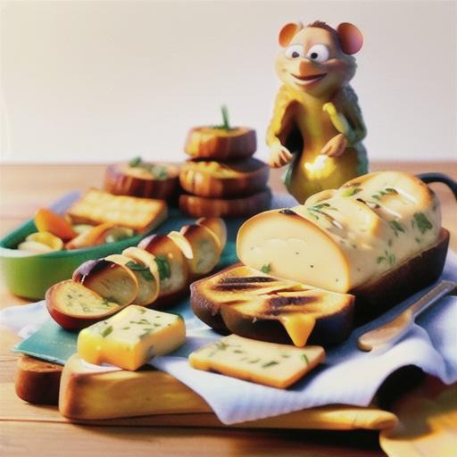 Grilled Garlic, Chive and Cheese Bread