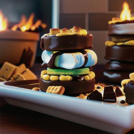 Campfire S'Mores Bread Pudding