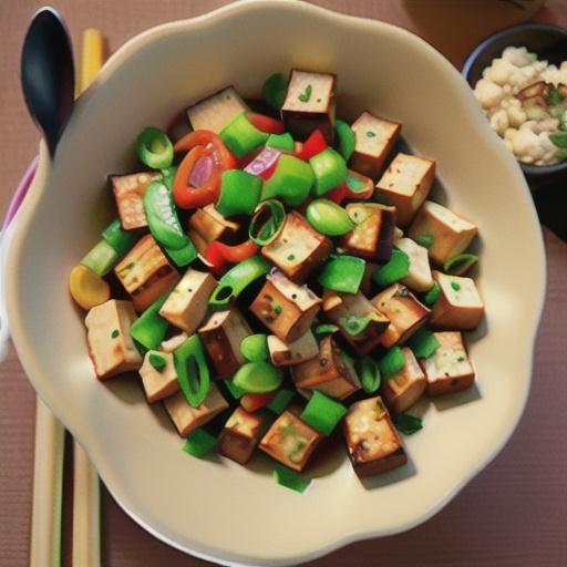 Pork and tofu stir-fry