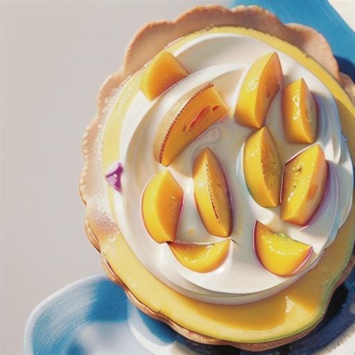 Martha's mango coconut cream tart