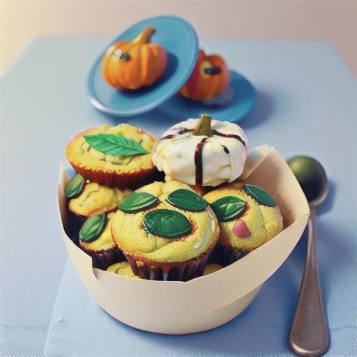 Pumpkin, spinach and fetta muffins