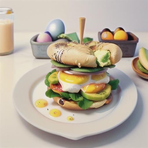 Avocado and Egg Breakfast Sandwich