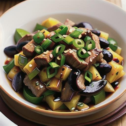 Bitter Melon and Black Bean Sauce Beef