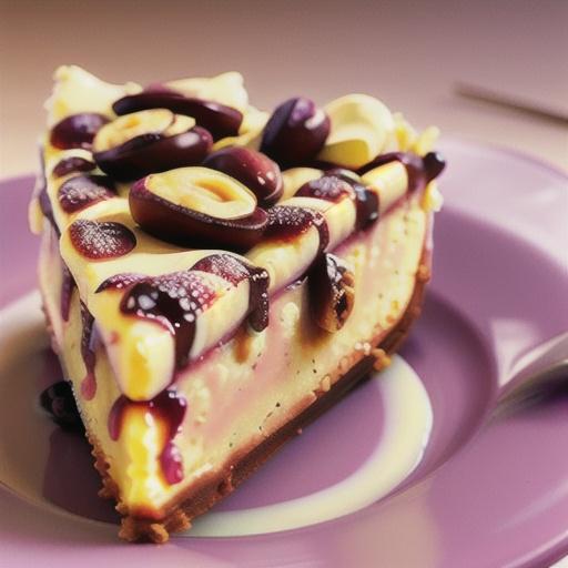 Baked raisin and marsala cheesecake