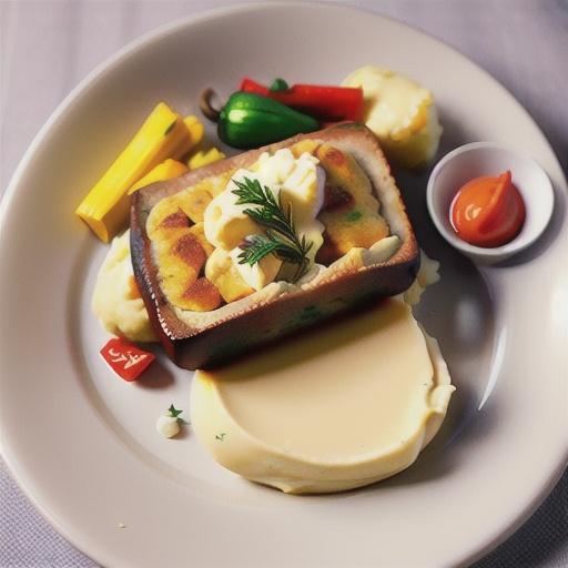 Meatloaf with mashed potato