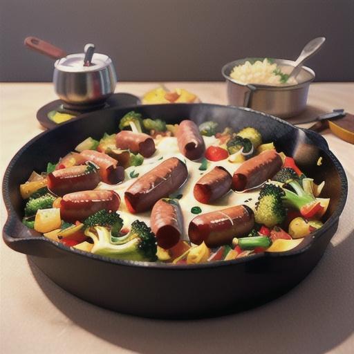 Easy Smoked Sausage Skillet