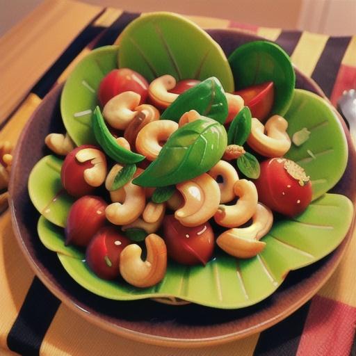 Candied Cashew and Pear Salad