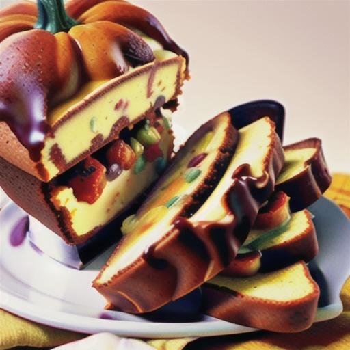 Cheesecake-Stuffed Pumpkin Bread