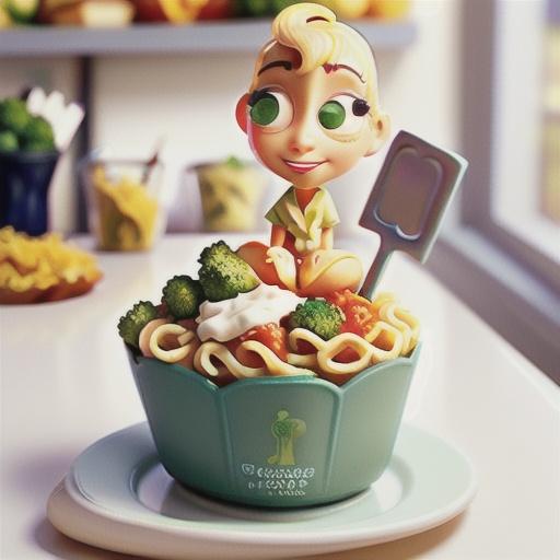 Broccoli and Cheese Pasta Cupcakes