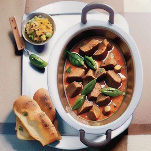 Slow-cooker goat vindaloo curry